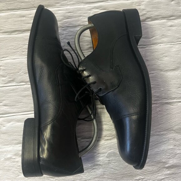 Bostonian Florentine Men's Black Leather Oxford Dress Shoes - Picture 6 of 13